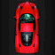 Ferrari Enzo rouge vue de haut